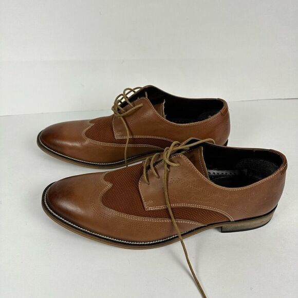 Stacy Adams Wingtip Oxford Leather Dress Shoe size 10M